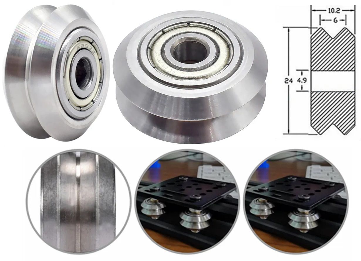 Polea Ranuras En V 5mm Metal